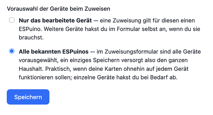 Default-Einstellung