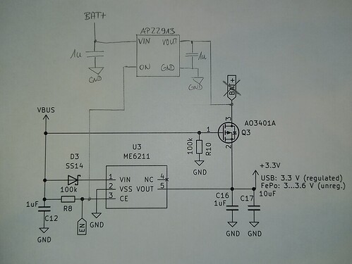 Modifikation ESP32-Board