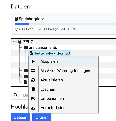 Dateibrowser mit Rechtsklick