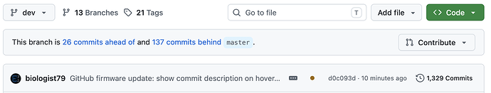 Commit in dev-Branch